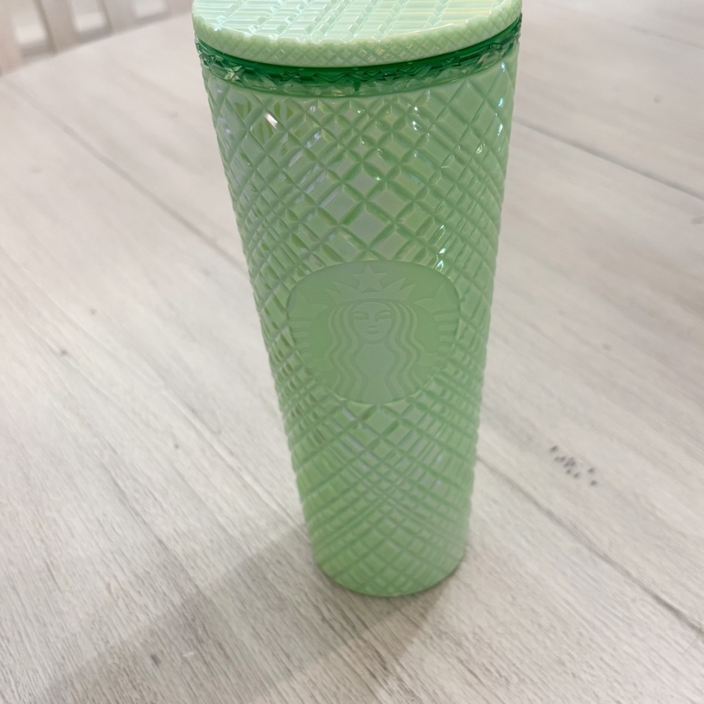STARBUCKS 2024 Mint Green Iridescent Jewel Venti Tumbler 24 Ounces With Lid